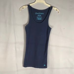 Aeropostale Women Navy Stretch Tank Top